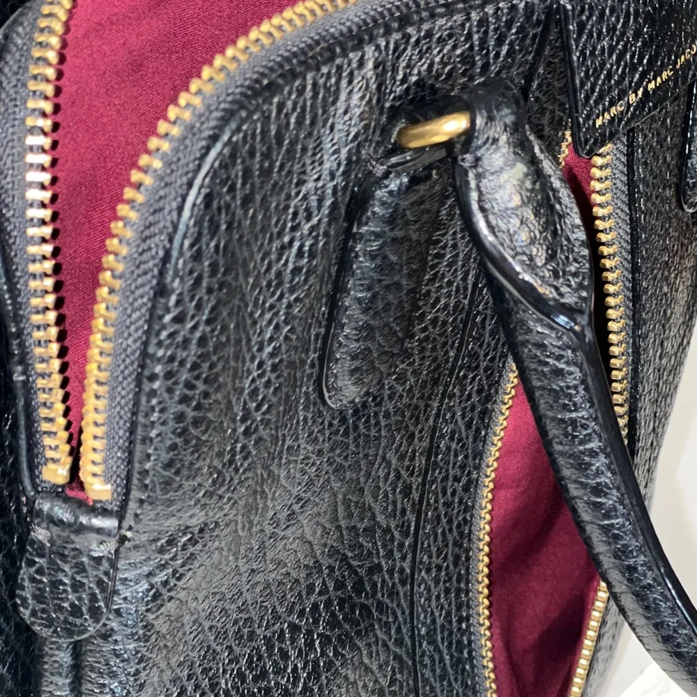 Marc by Marc Jacobs Roaster Satchel Black Leather